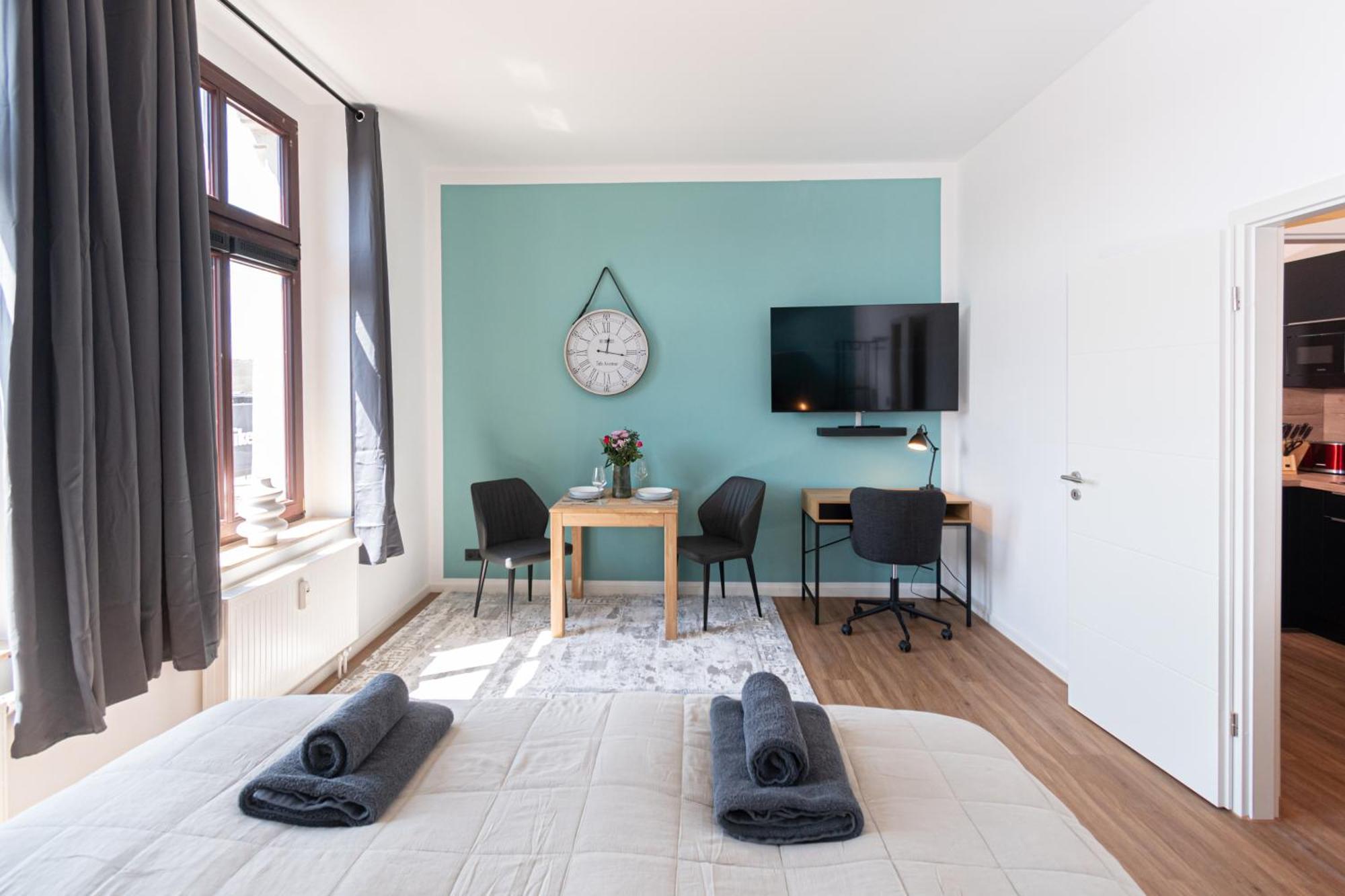 Sweethome - Zentral - Kueche & Parkplatz, Wifi Halle  外观 照片